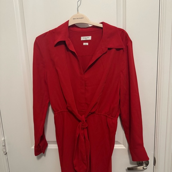 Babaton Red Collared Midi Dress - Picture 2 of 5